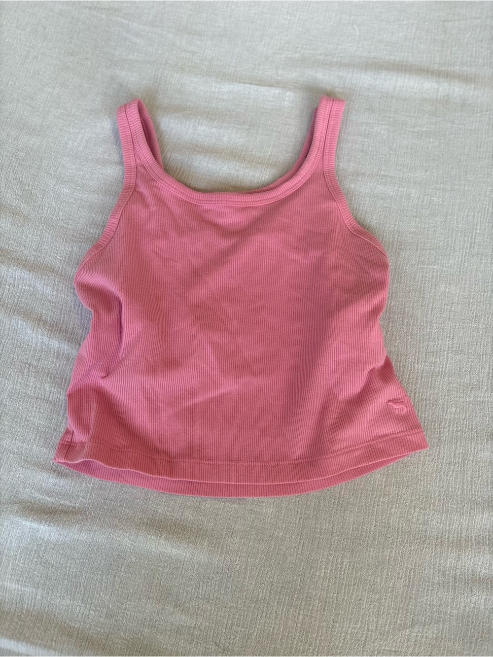 PINK Victoria's Secret Bubblegum Pink Ribbed Tank